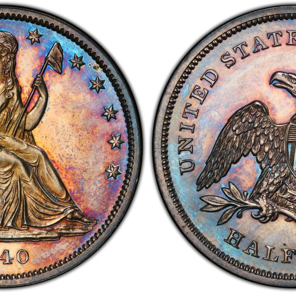 1840 50C Liberty Seated Half Dollar PCGS PR64 Mintage 6